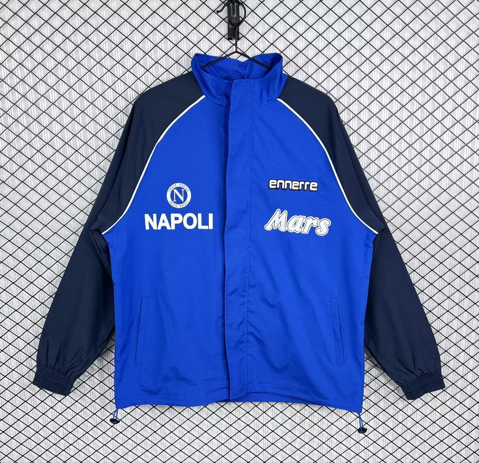 AAA Quality Napoli 1989 Retro Wind Coat - Blue